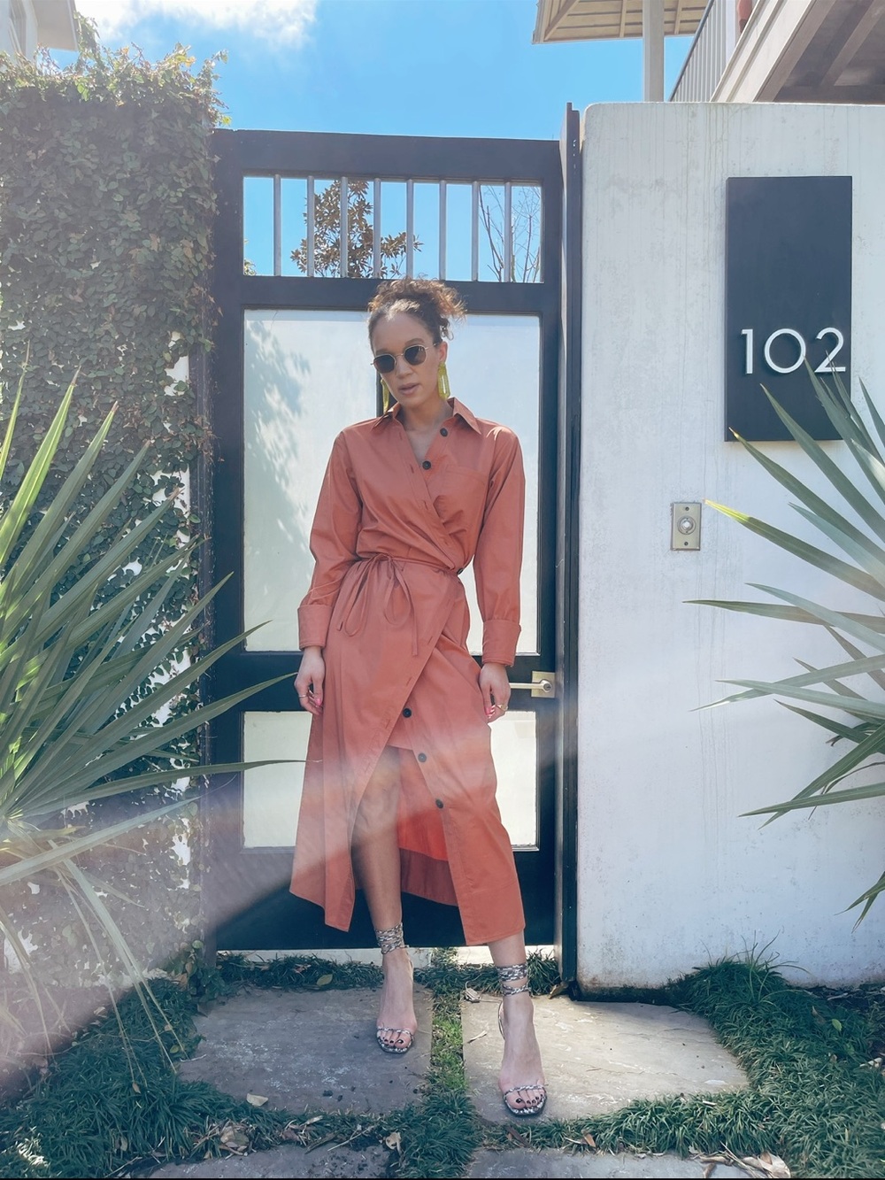 A.L.C. Calvin Midi Wrap Dress